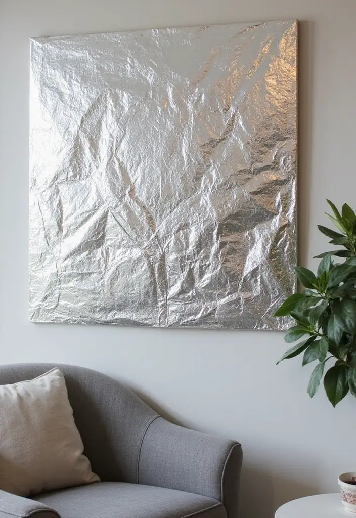25 Beat Out Of Waste Craft Ideas That Turn Trash Into Treasure - 10. Tin Foil Wall Art