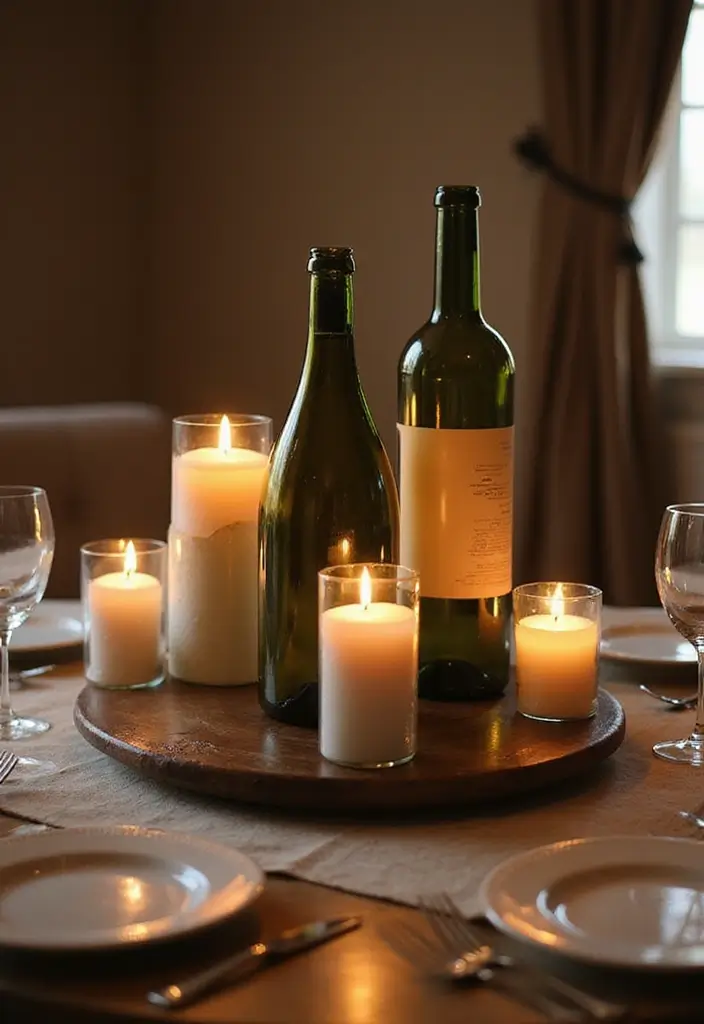 25 Beat Out Of Waste Craft Ideas That Turn Trash Into Treasure - 4. Wine Bottle Candle Holders