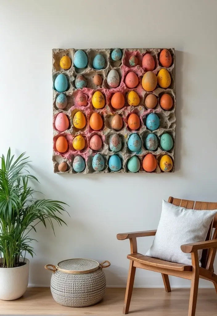 25 Beat Out Of Waste Craft Ideas That Turn Trash Into Treasure - 7. Egg Carton Wall Art