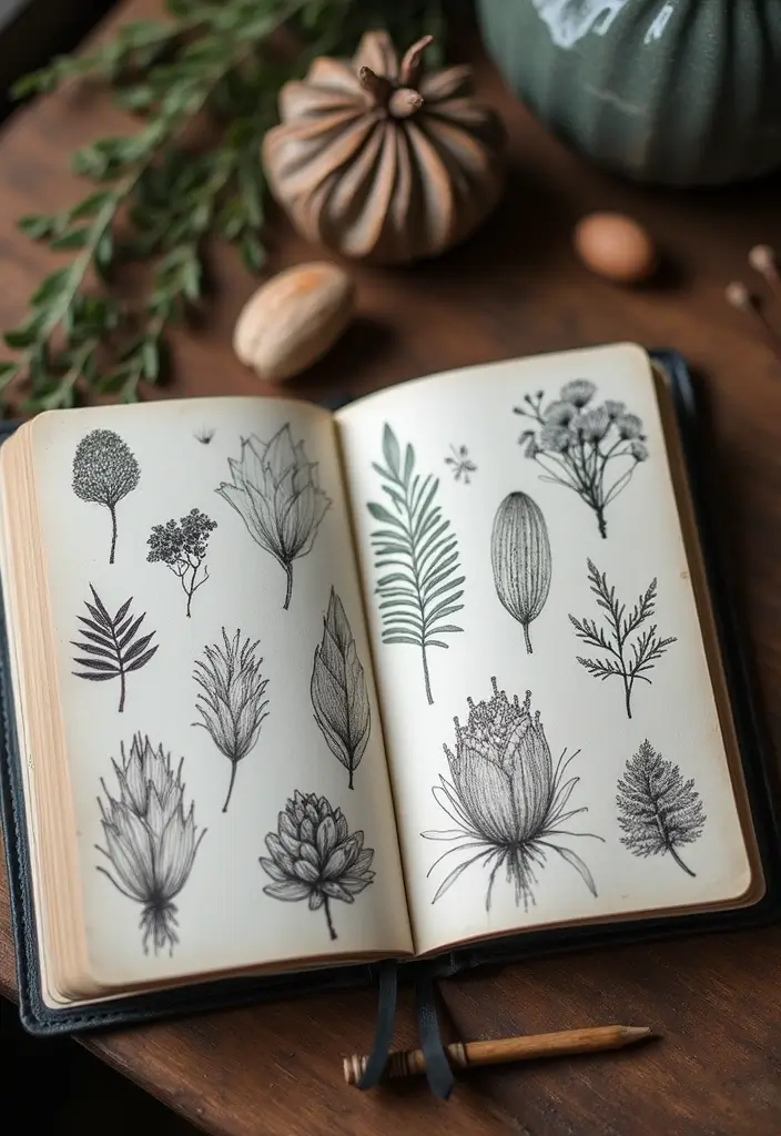 25 Black Journal Ideas That Are Elegant, Minimal, and Creative - 8. Nature-Inspired Journal Prompts