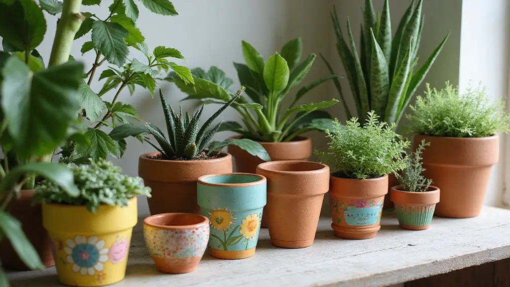 25 Clay Flower Pot Painting Ideas That Make Indoor Plants Stunning