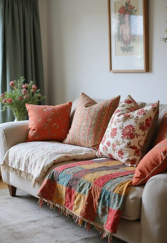 25 Craft Decoration Ideas That Inspire Creativity and Fun Projects - 12. Scrap Fabric Cushion Covers