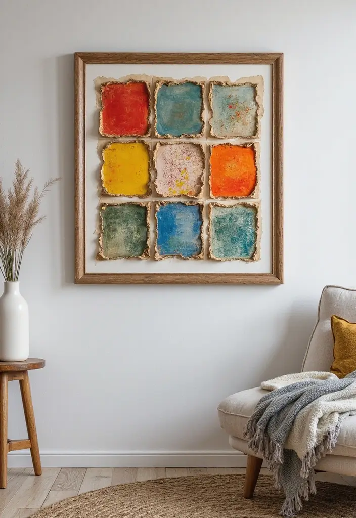 25 Craft Decoration Ideas That Inspire Creativity and Fun Projects - 20. Scrapbook Wall Art