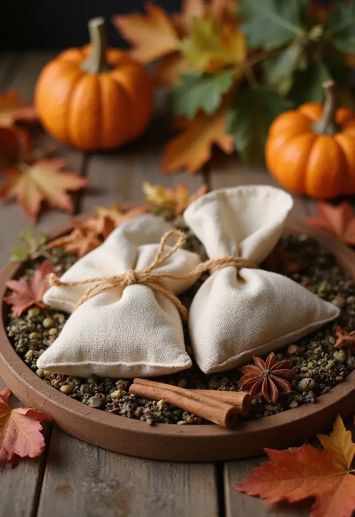 25 Craft Ideas Fall That Make Seasonal Decor Fun and Cozy - 10. Fall Scented Sachets