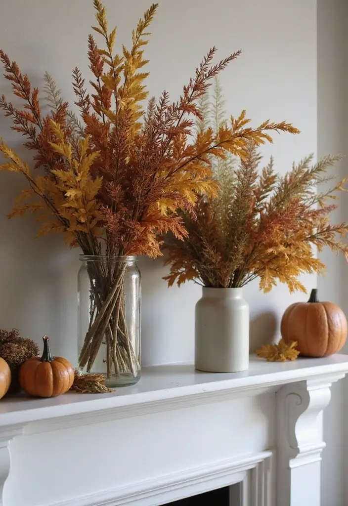 25 Craft Ideas Fall That Make Seasonal Decor Fun and Cozy - 20. Dried Flower Arrangements