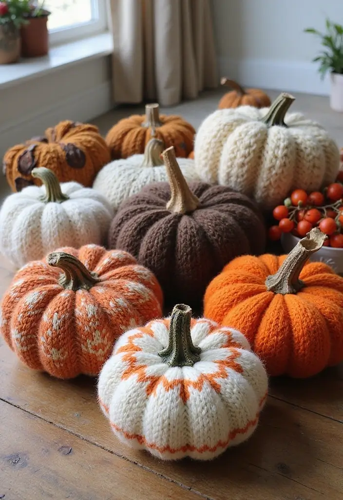 25 Craft Ideas Fall That Make Seasonal Decor Fun and Cozy - 3. Upcycled Sweater Pumpkins