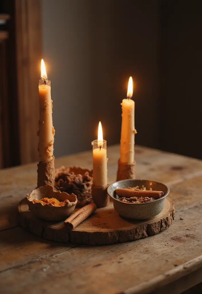 25 Craft Ideas Fall That Make Seasonal Decor Fun and Cozy - 5. Cinnamon Stick Candle Holders