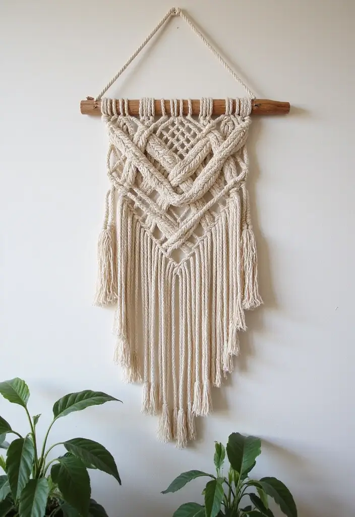 25 Craft Ideas Wall Hanging That Decorate Spaces Beautifully - 1. Macramé Wall Hanging