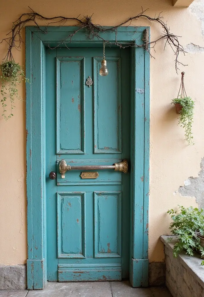 25 Craft Ideas Wall Hanging That Decorate Spaces Beautifully - 18. Vintage Door Art