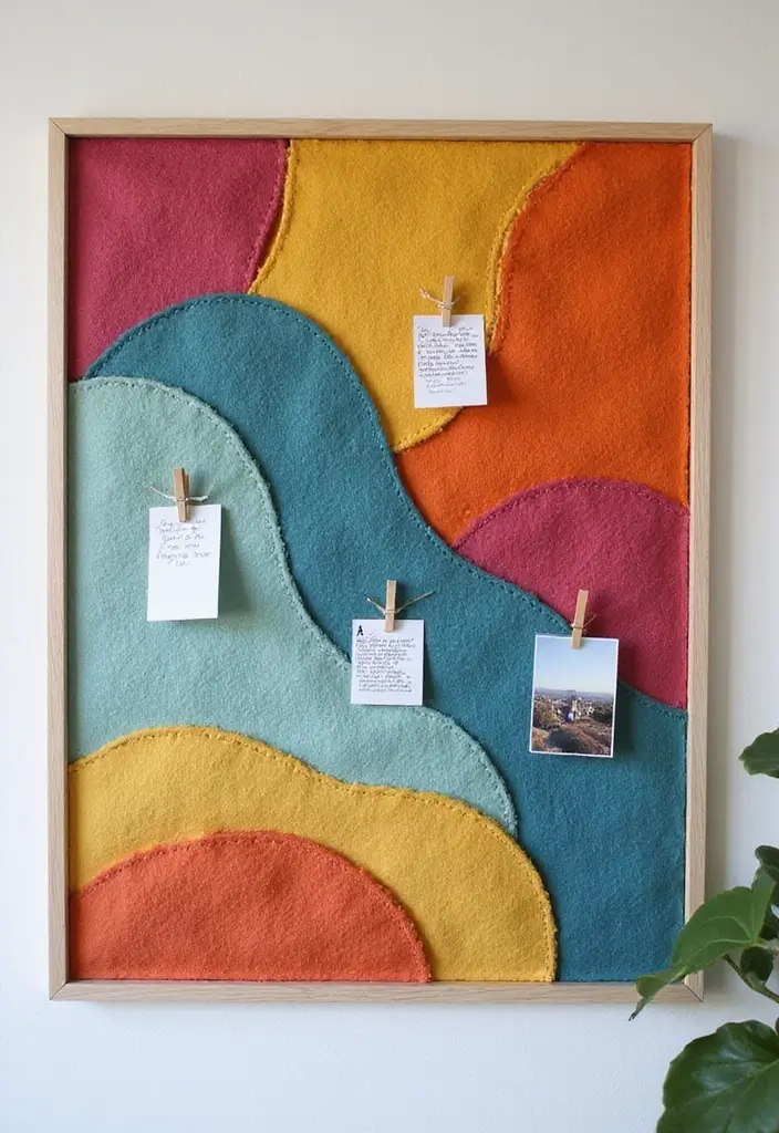 25 Craft Ideas Wall Hanging That Decorate Spaces Beautifully - 24. Felt Board Wall Hanging