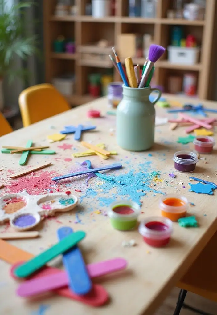 25 Craft Ideas With Popsicle Sticks That Are Creative and Fun - 14. Popsicle Stick Craft Table