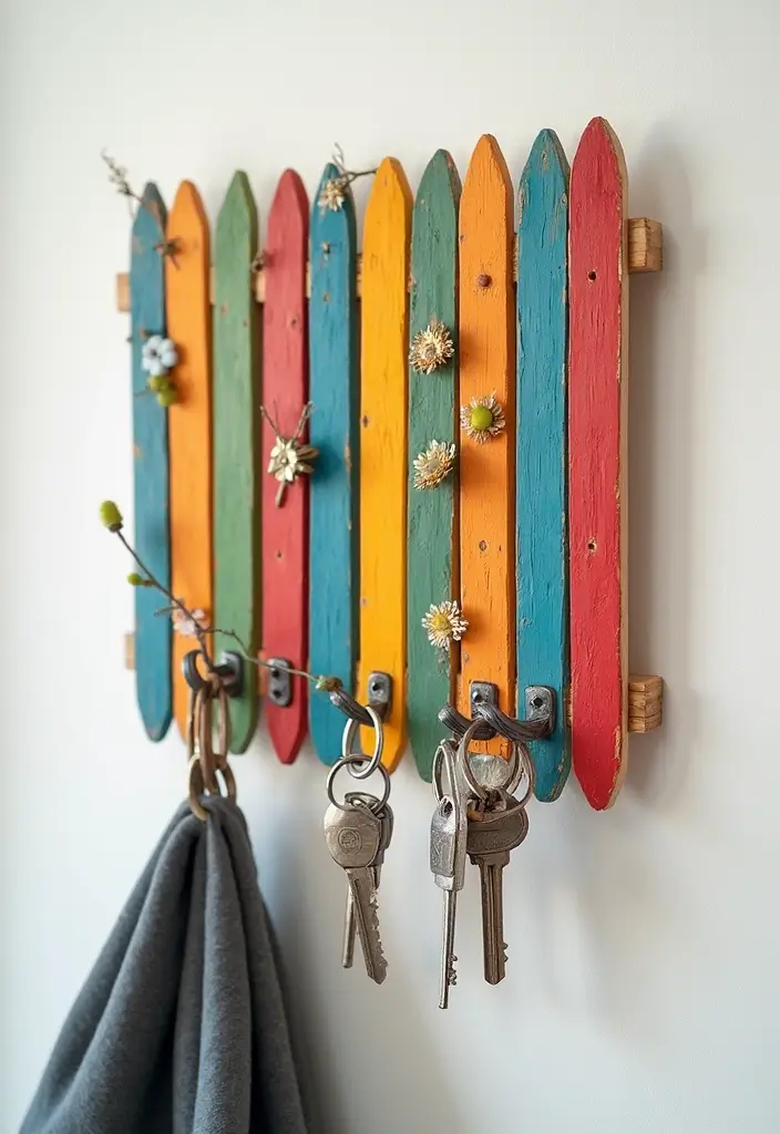25 Craft Ideas With Popsicle Sticks That Are Creative and Fun - 20. Popsicle Stick Key Holders