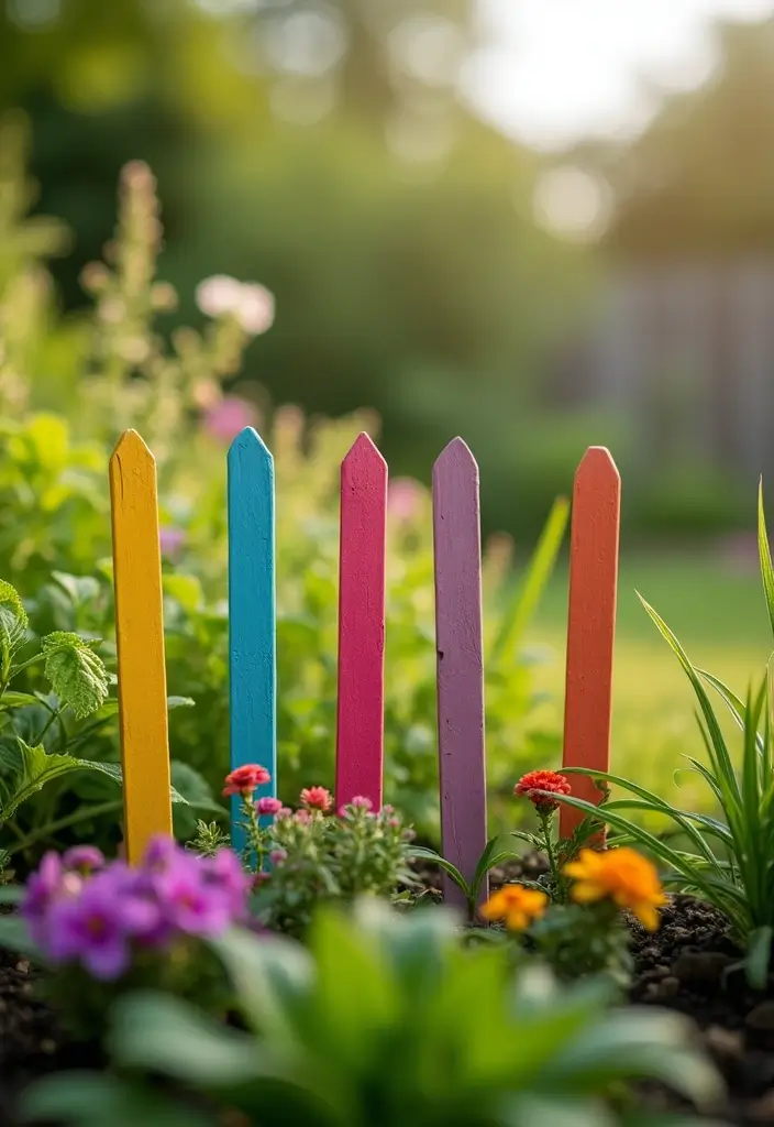 25 Craft Ideas With Popsicle Sticks That Are Creative and Fun - 23. Popsicle Stick Garden Markers