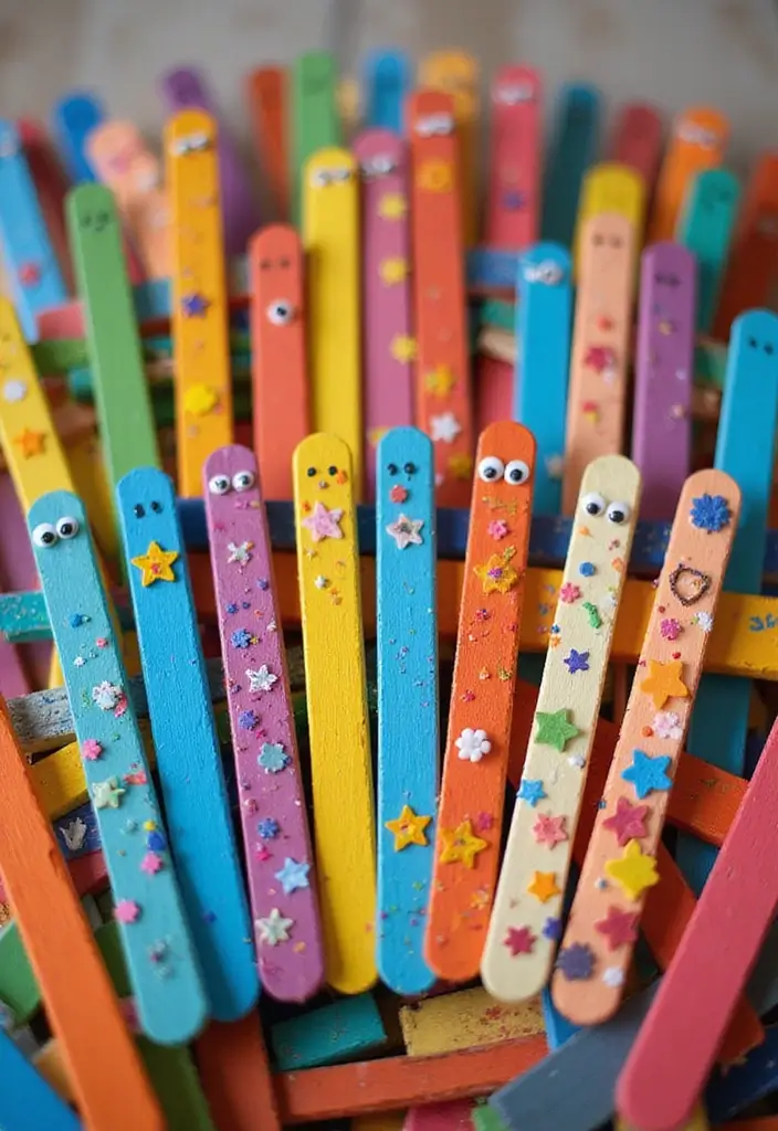25 Craft Ideas With Popsicle Sticks That Are Creative and Fun - 3. Popsicle Stick Bookmarks