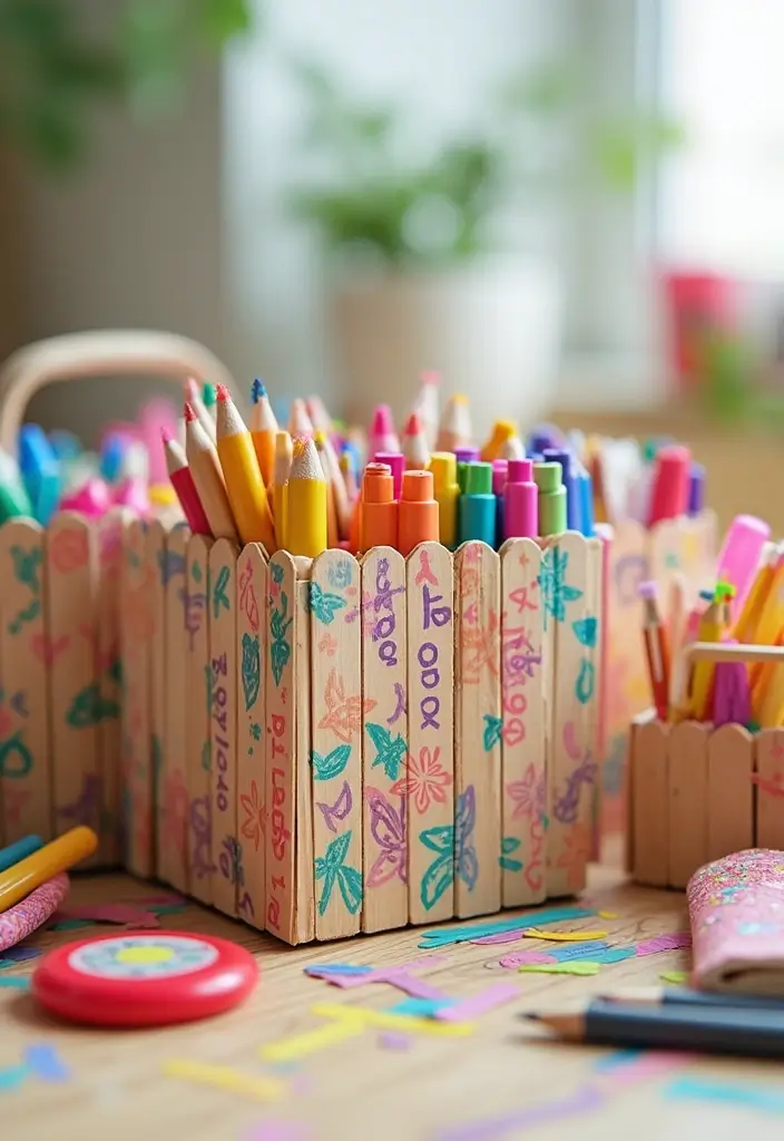 25 Craft Ideas With Popsicle Sticks That Are Creative and Fun - 4. Decorative Storage Boxes