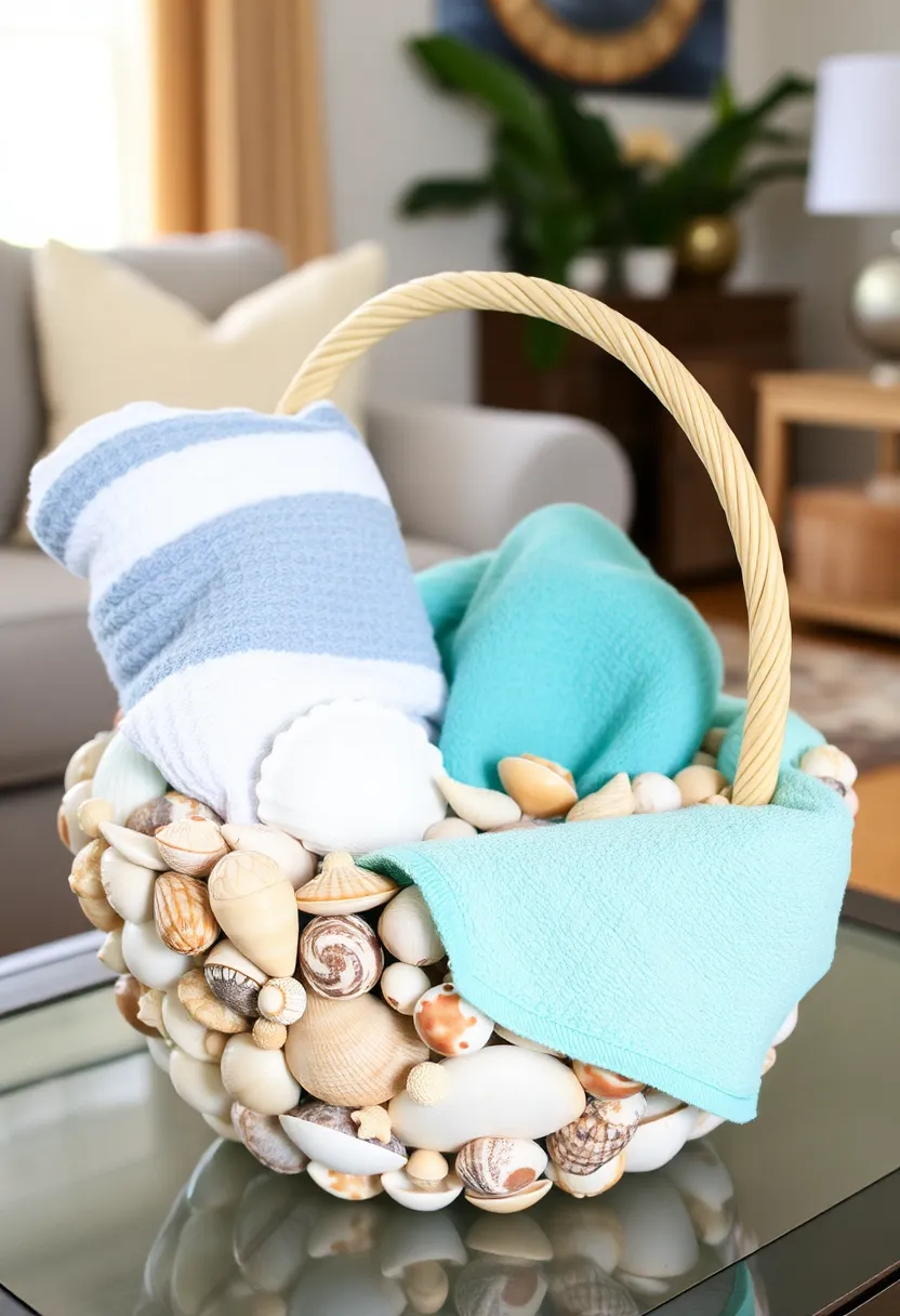 25 Craft Ideas With Shells That Bring Nature Indoors - 15. Shell Baskets