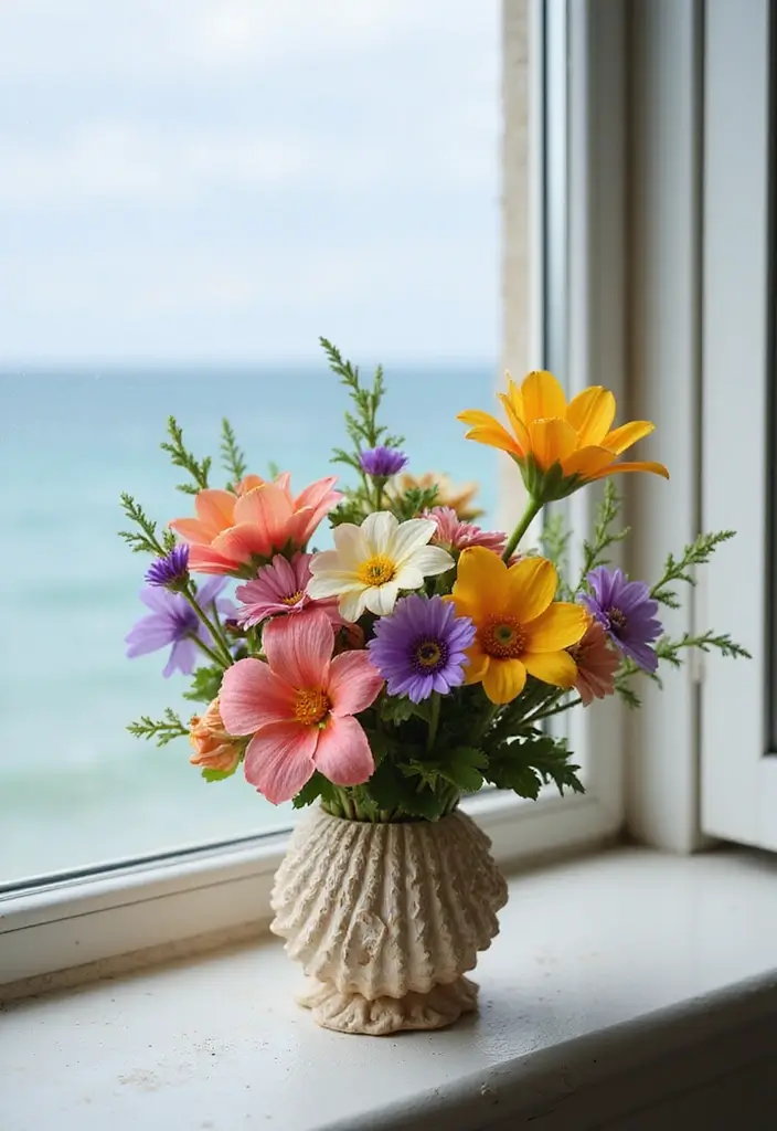 25 Craft Ideas With Shells That Bring Nature Indoors - 4. Shell Vases