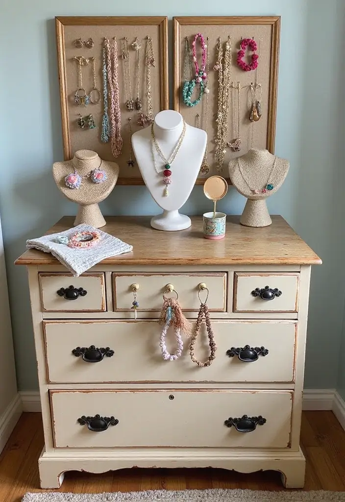 25 Crochet Decoration Ideas That Add Cozy Creative Charm to Your Home - 16. Crochet Jewelry Displays