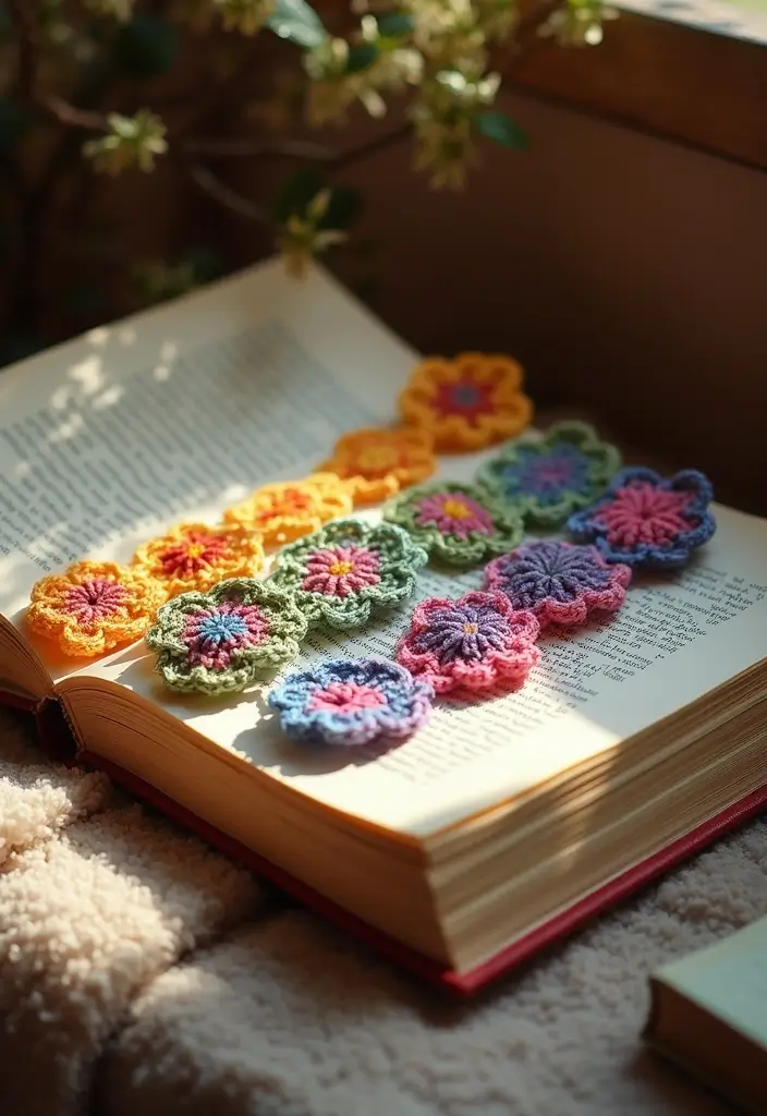 25 Crochet Decoration Ideas That Add Cozy Creative Charm to Your Home - 18. Crochet Bookmarks