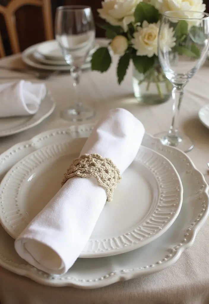 25 Crochet Decoration Ideas That Add Cozy Creative Charm to Your Home - 19. Crochet Napkin Rings