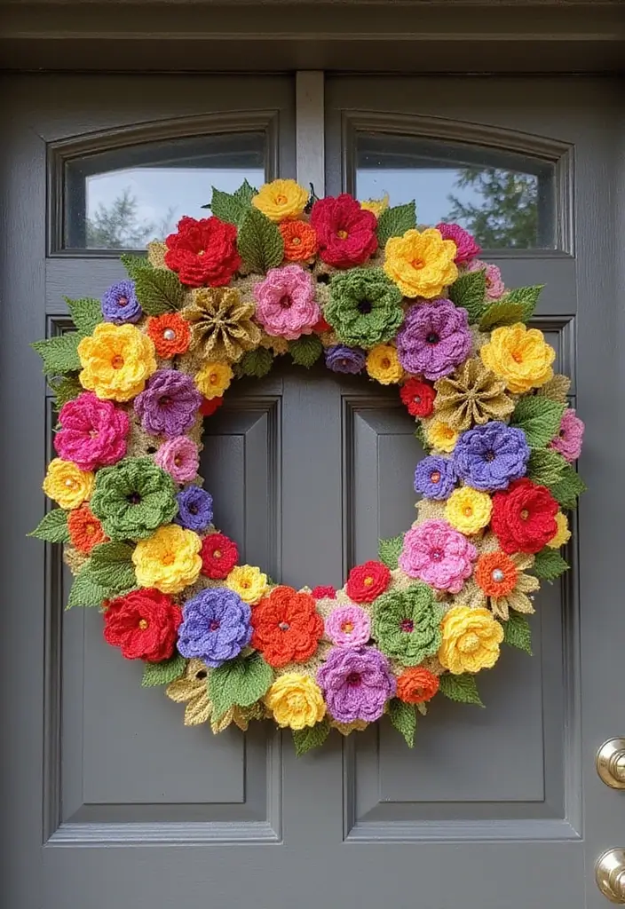 25 Crochet Decoration Ideas That Add Cozy Creative Charm to Your Home - 9. Crochet Door Decor