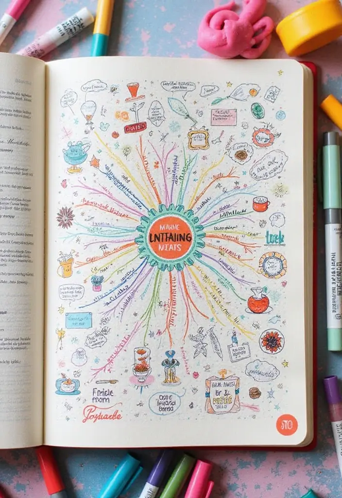 25 Cute Journal Ideas Aesthetic That Are Perfect for Everyday Use - 13. Mind Mapping Ideas
