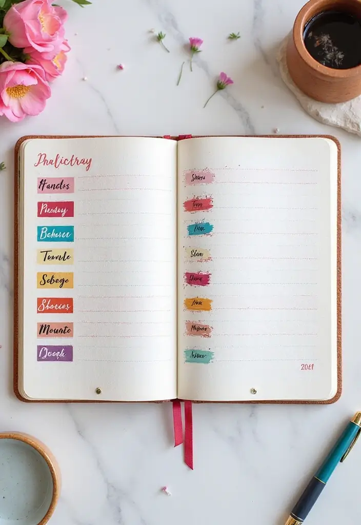 25 Cute Journal Ideas Aesthetic That Are Perfect for Everyday Use - 15. Monthly Reflection Pages