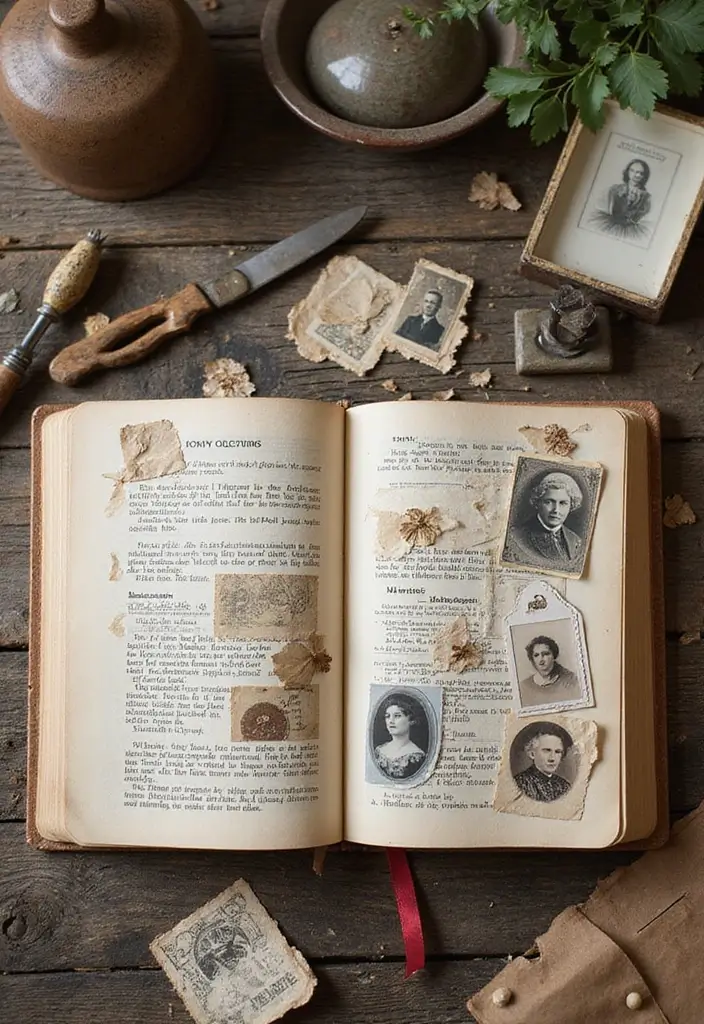 25 Cute Journal Ideas Aesthetic That Are Perfect for Everyday Use - 3. Vintage Collage Creations