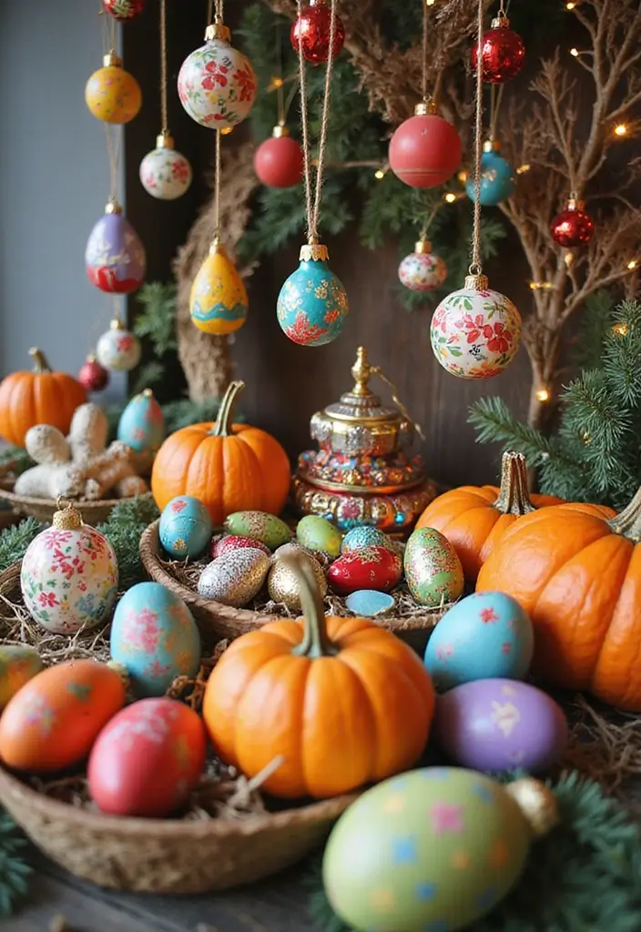 25 Cute Pottery Painting Ideas Anyone Can Try for Fun Home Decor - 10. Fun Holiday Decor