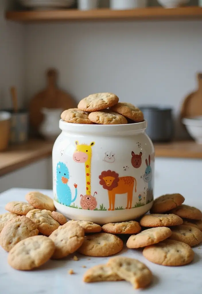 25 Cute Pottery Painting Ideas Anyone Can Try for Fun Home Decor - 6. Whimsical Cookie Jars