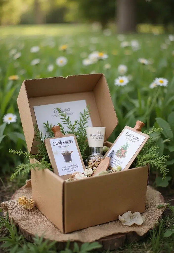 25 DIY Birthday Box Ideas That Make Celebrations Extra Special - 10. Garden Party Box