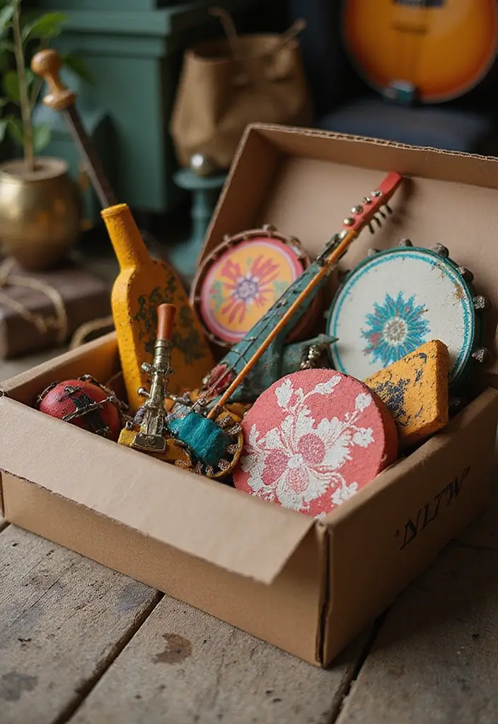 25 DIY Birthday Box Ideas That Make Celebrations Extra Special - 14. Music Lovers' Box