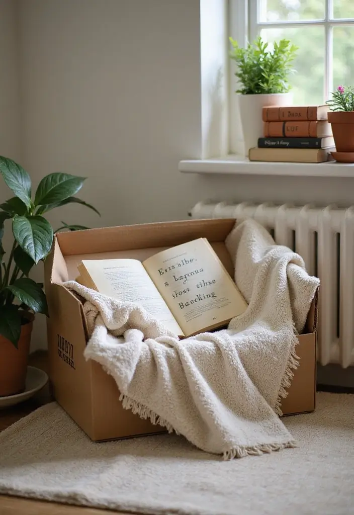 25 DIY Birthday Box Ideas That Make Celebrations Extra Special - 16. Cozy Reading Nook Box