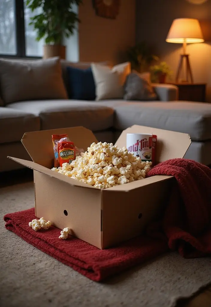 25 DIY Birthday Box Ideas That Make Celebrations Extra Special - 6. Movie Night Box