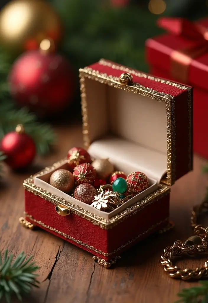 25 DIY Christmas Gift Box Ideas That Make Holiday Gifts Special - 24. Handcrafted Jewelry Box