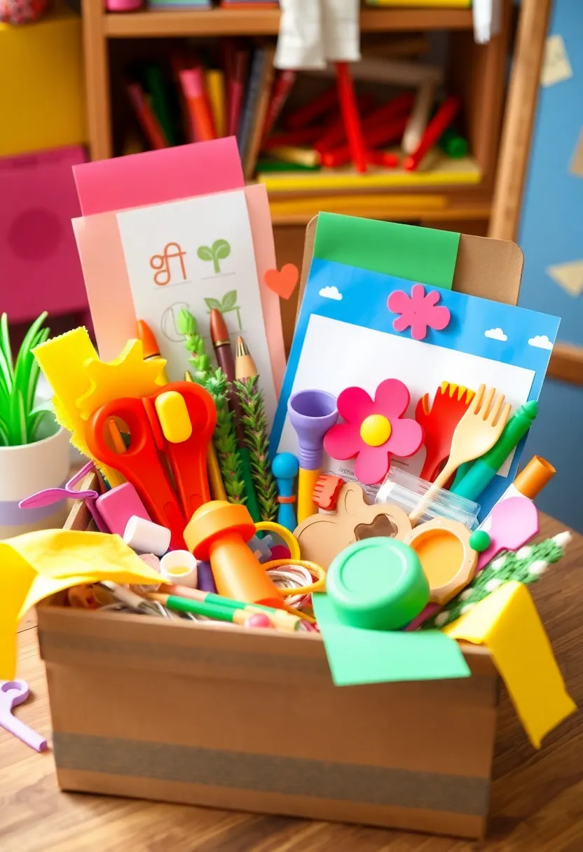 25 DIY Gift Box Ideas That Make Presents Extra Special - 24. Eco-Conscious Kids’ Craft Box