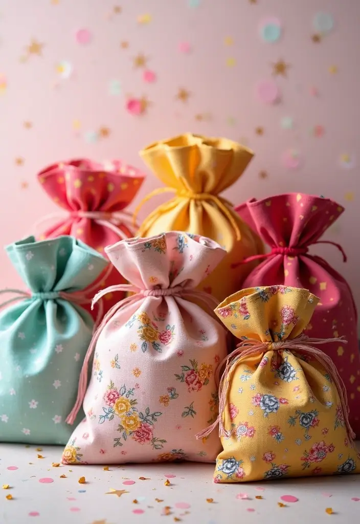 25 DIY Gift Box Ideas That Make Presents Extra Special - 3. Fabric Scrap Gift Bags