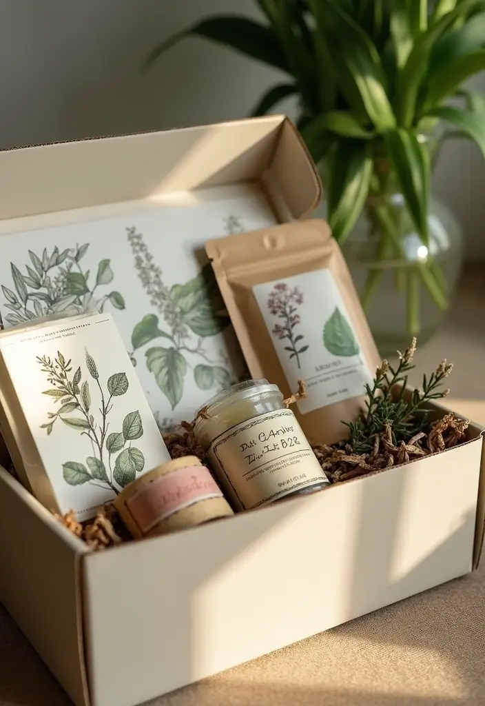 25 DIY Gift Box Ideas That Make Presents Extra Special - 7. Botanical Print Gift Boxes