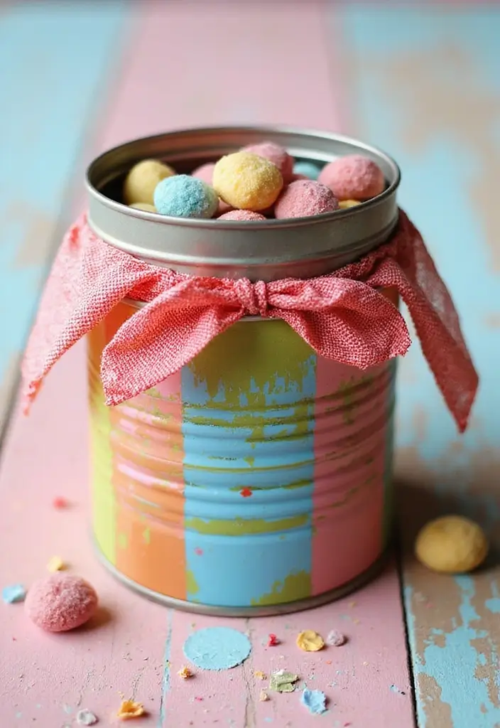 25 DIY Gift Box Ideas That Make Presents Extra Special - 9. Upcycled Tin Can Gift Box