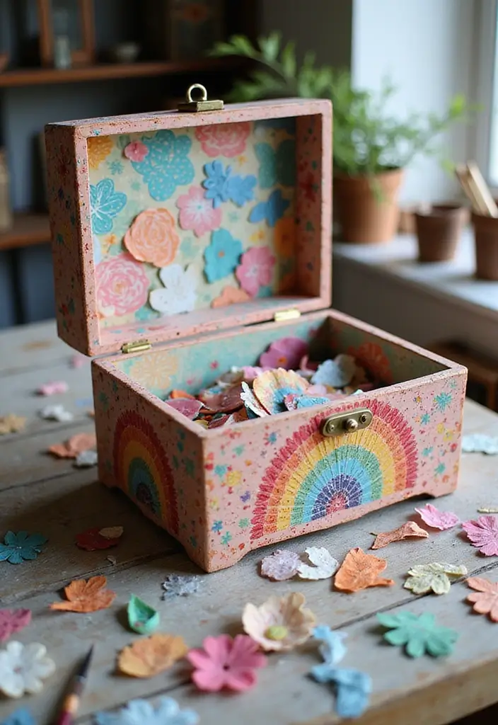 25 DIY Keepsake Box Ideas That Preserve Precious Memories - 11. Decoupage Keepsake Box