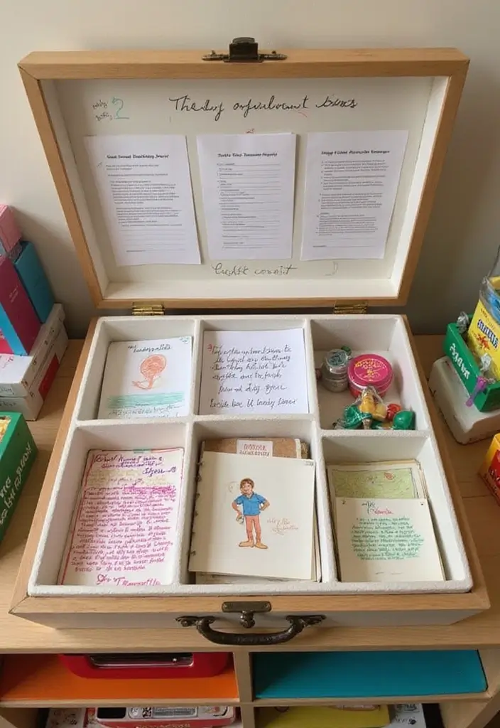 25 DIY Keepsake Box Ideas That Preserve Precious Memories - 16. Multi-Section Keepsake Box