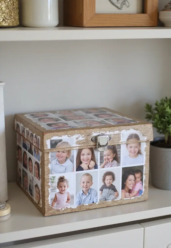 25 DIY Keepsake Box Ideas That Preserve Precious Memories - 5. Personalized Photo Keepsake Box