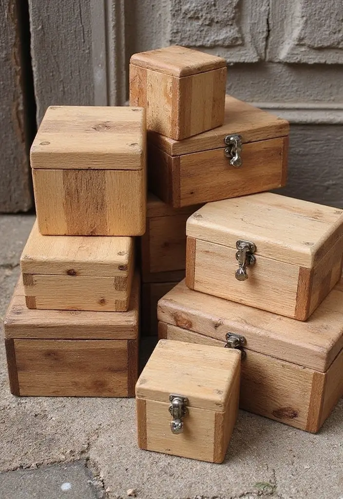 25 DIY Wood Jewelry Box Ideas That Are Elegant and Functional - 1. Rustic Charm with Pallet Wood