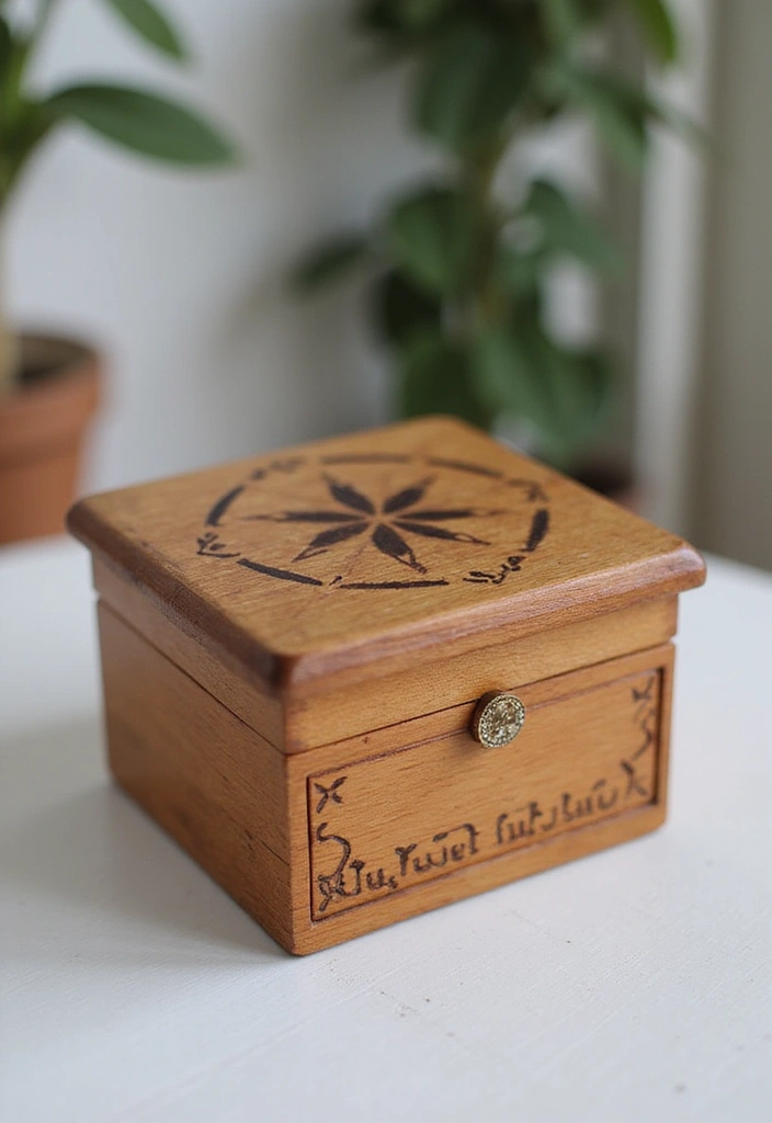 25 DIY Wood Jewelry Box Ideas That Are Elegant and Functional - 11. Simple Box with Geometric Designs