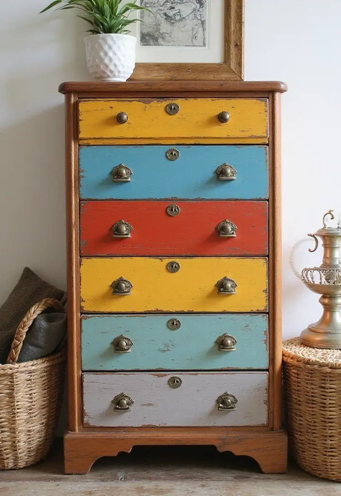 25 DIY Wood Jewelry Box Ideas That Are Elegant and Functional - 16. Creative Use of Old Drawers