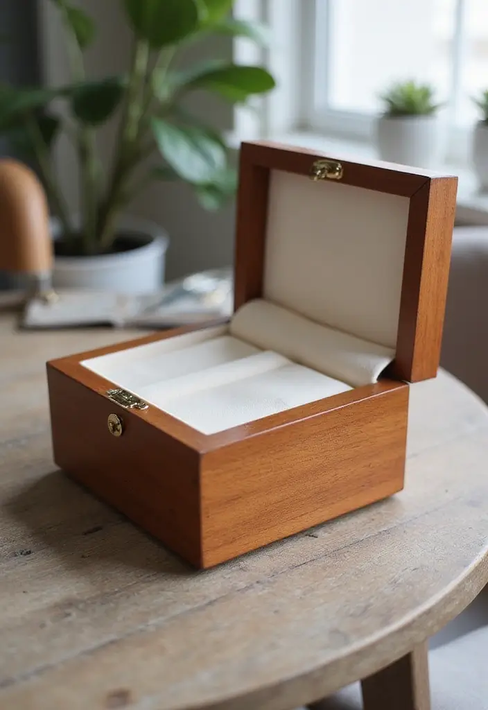 25 DIY Wood Jewelry Box Ideas That Are Elegant and Functional - 18. Soft-Cornered Jewelry Box for Safety