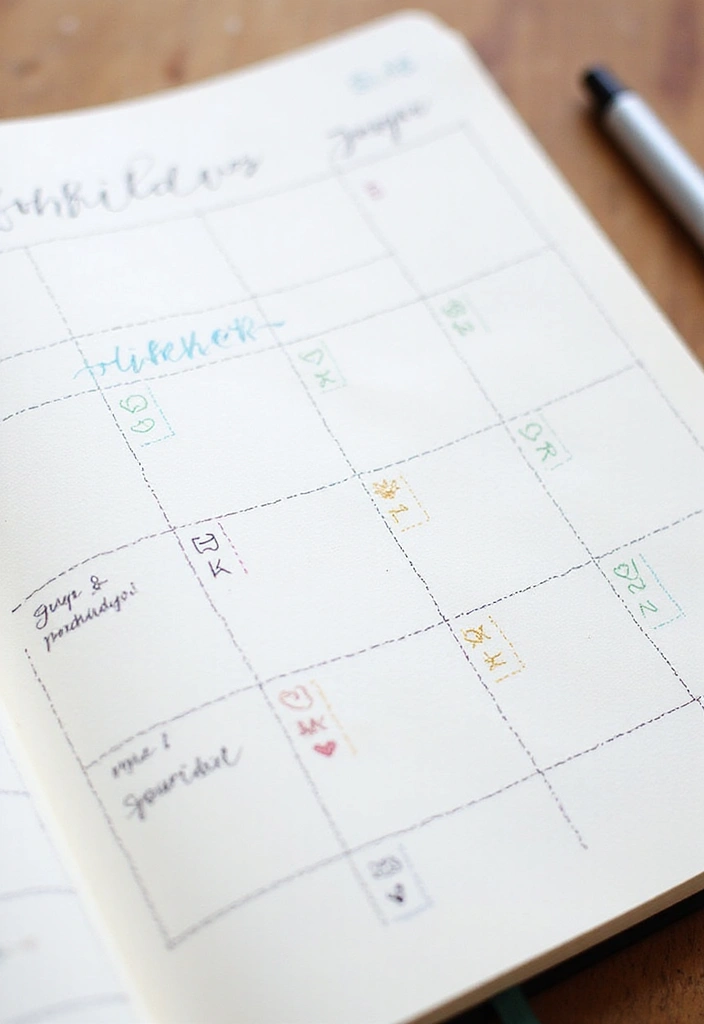 25 Dotted Journal Ideas That Make Planning Fun, Creative, and Inspiring - 1. Monthly Habit Tracker