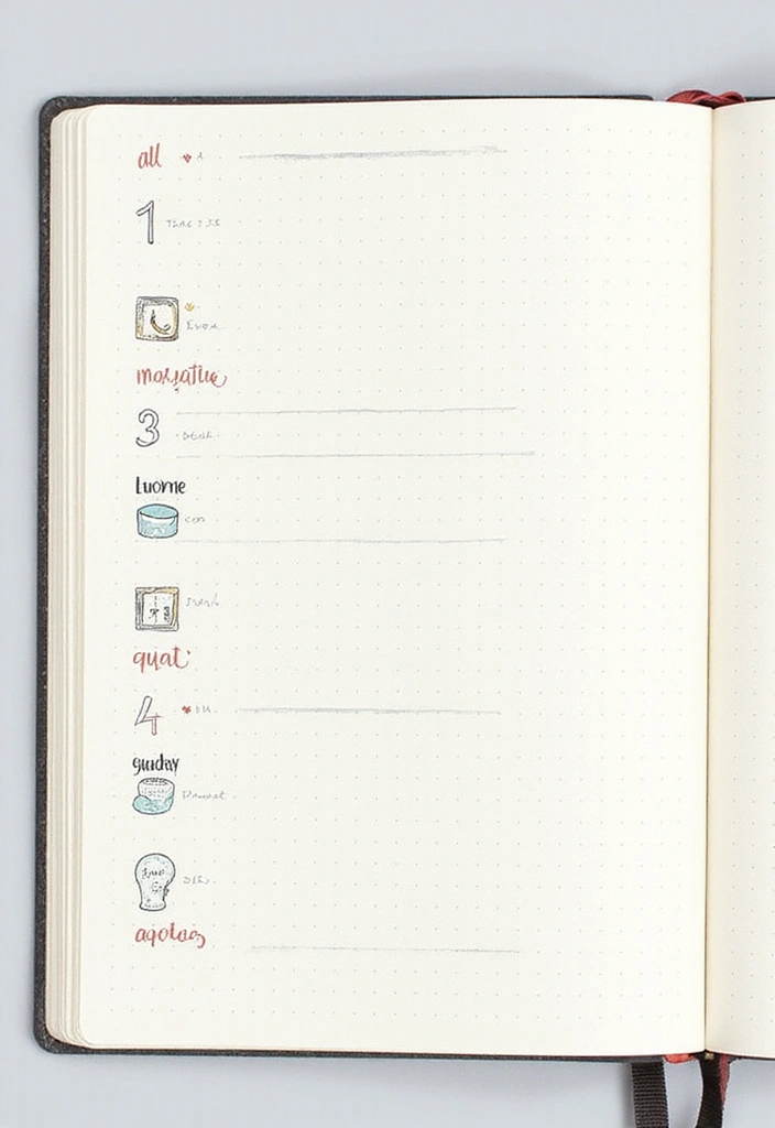 25 Dotted Journal Ideas That Make Planning Fun, Creative, and Inspiring - 19. Yearly Overview