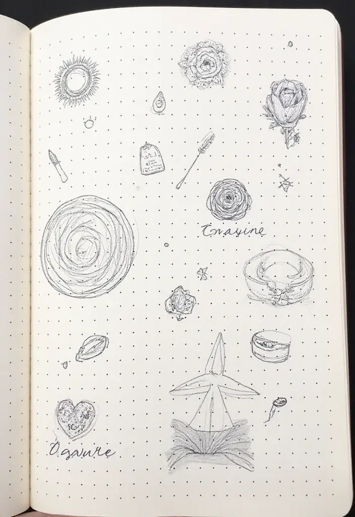 25 Dotted Journal Ideas That Make Planning Fun, Creative, and Inspiring - 23. Vision Board Pages