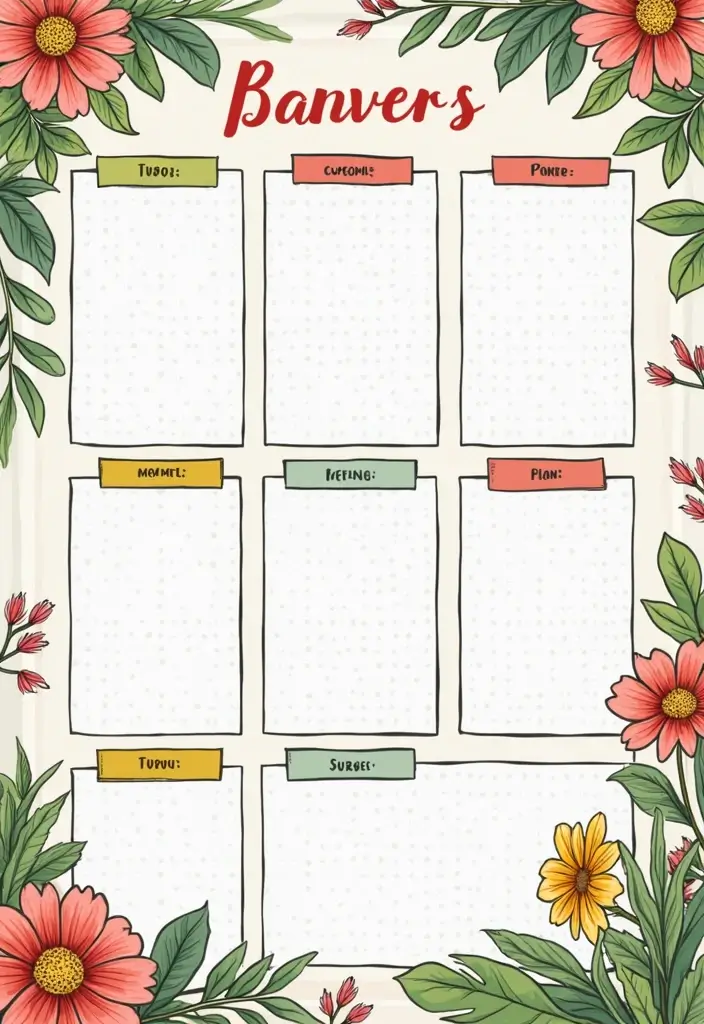 25 Dotted Journal Ideas That Make Planning Fun, Creative, and Inspiring - 25. Seasonal Gardening Planner
